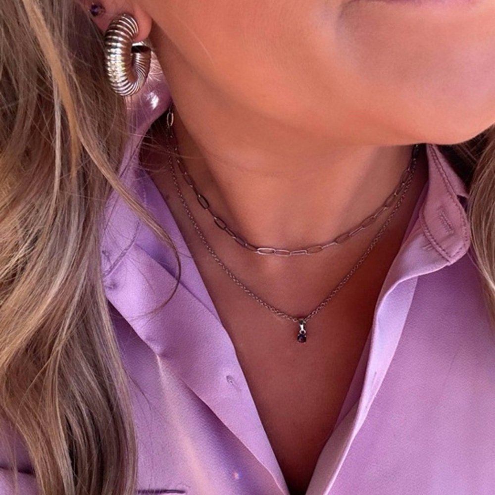 Park Lane Micro Amethyst Earrings & Necklace Set! BNIB!! HTF!!! - Picture 3 of 9